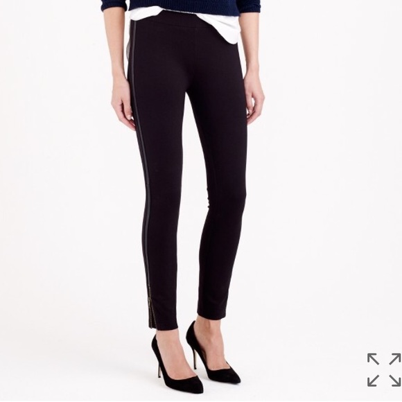 J. Crew Pants - J Crew Pixie Pant with Leather Stripe
