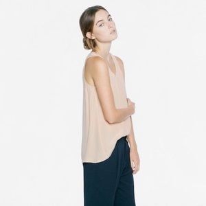 Everlane Silk Tank in Blush