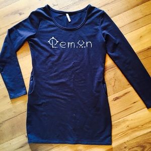 Navy blue dress 100%Cotton