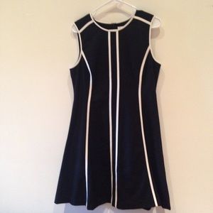 Black Calvin Klein dress.