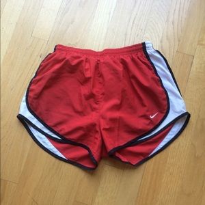 Red NIKE shorts