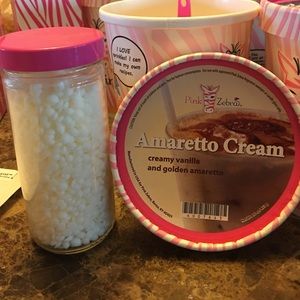 Amaretto Cream Pink Zebra Sprinkles