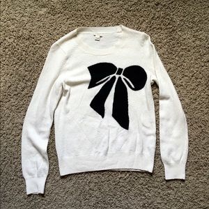 J. Crew (Factory) Warmspun Big Bow Sweater