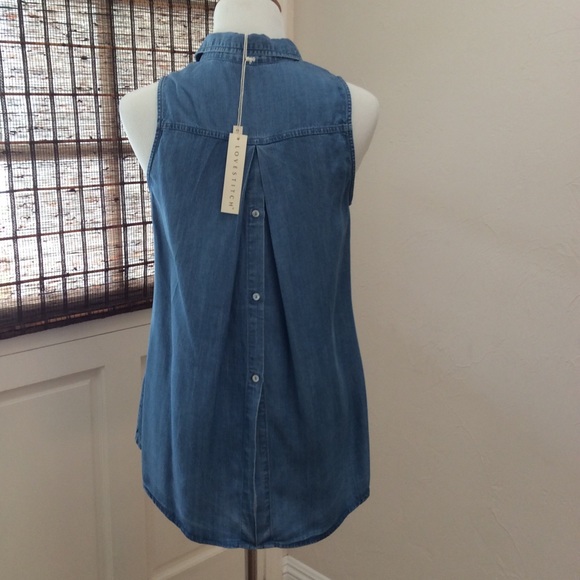 Love Stitch Tencel Denim Shirt