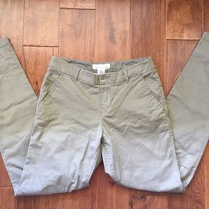 Olive Green Chino Skinny Pants