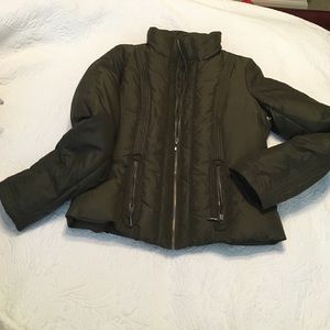 dark green winter coat- medium weight
