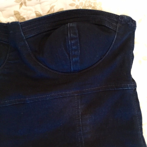 Strapless Denim Dress