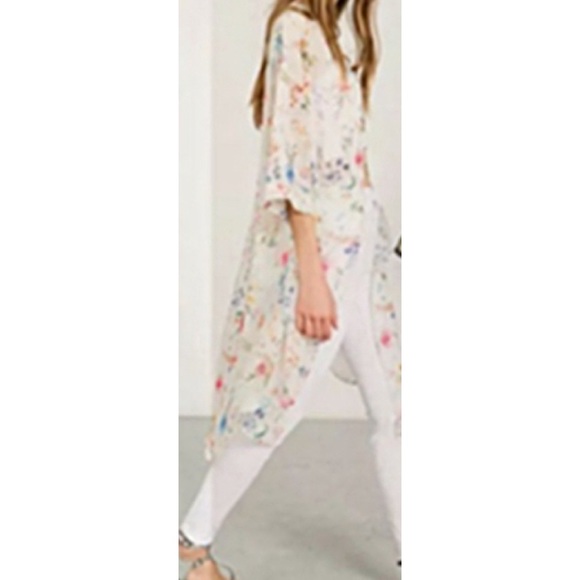 Long chiffon kimono