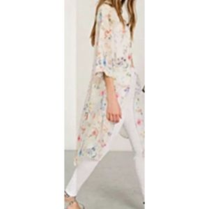 Long chiffon kimono