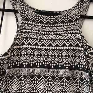 Tribal printed high neck dress
