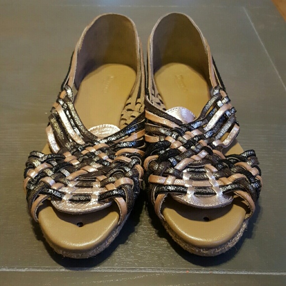 Dune London Strappy Weaved Flat Sandals