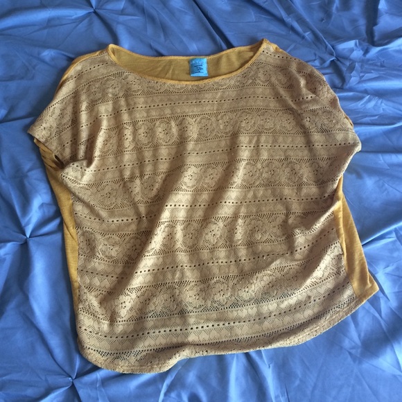 Gold crop top