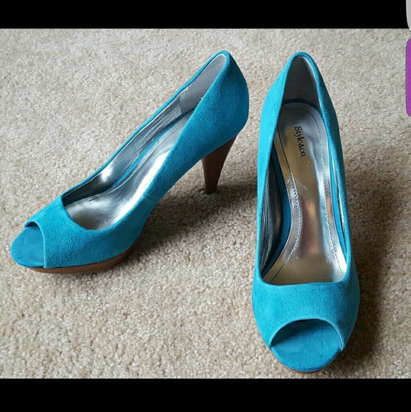 Style & Co Celine Blue Suede Pumps