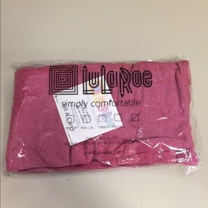 LuLaRoe TC Pink Heathered Leggings - BNIP