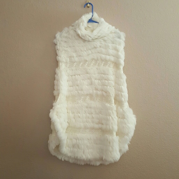 Alice + Olivia fur poncho