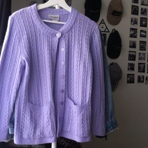 Vintage Lilac Cardigan
