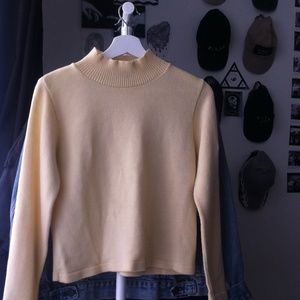 Pastel Yellow Turtle Neck Sweater