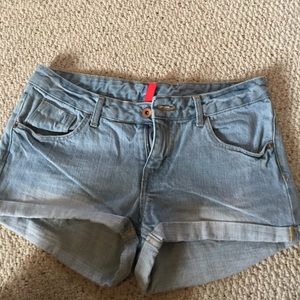 Light Wash Denim Shorts