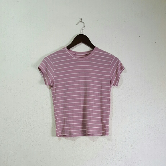 ❌SOLD❌ Brandy Melville Pink Striped Sammy