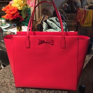 Coral Kate Spade tote!
