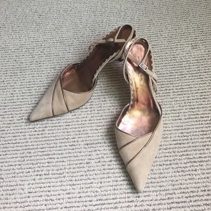 Banana Republic Nude Suede Pumps
