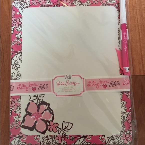 Alpha Phi Lilly Pulitzer Dry Erase Board