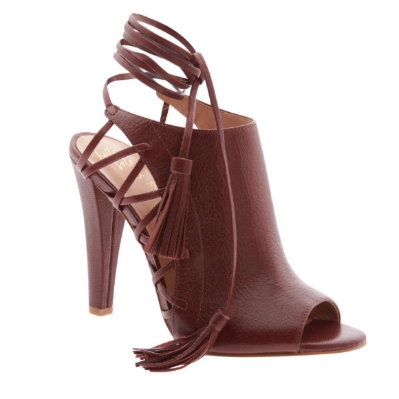 Banana Republic 'Deborah' Ankle Wrap Pump (cognac)