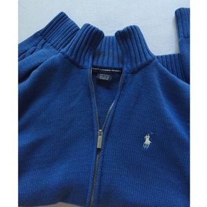 Blue Polo sweater jacket