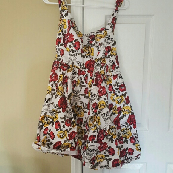 Rose and skull dress