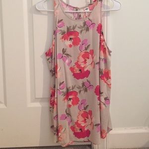 Floral flowy tank