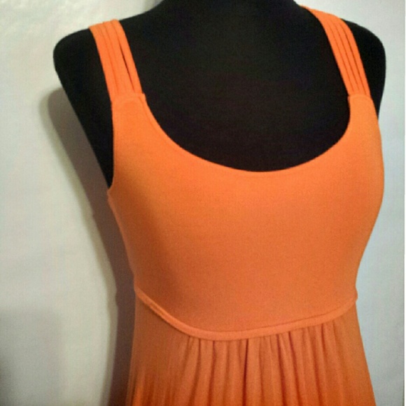 🚫Calvin Klein Orange Cross Back Maxi Dress - Picture 2 of 3