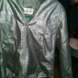 Fake leather jacket