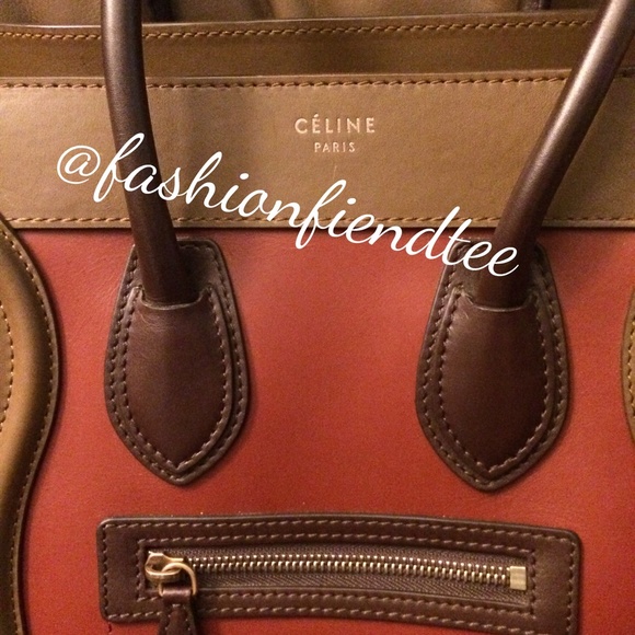 ✨Celine Tri-Color Micro Luggage Tote - Picture 2 of 4