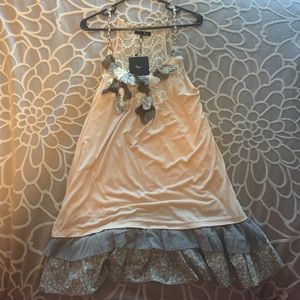 Ryu Nude Layered Dress