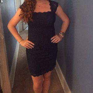 Adrianna Papell sheath dark blue dress