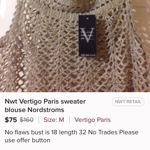 Nordstroms Vertigo Paris top - Picture 4 of 4
