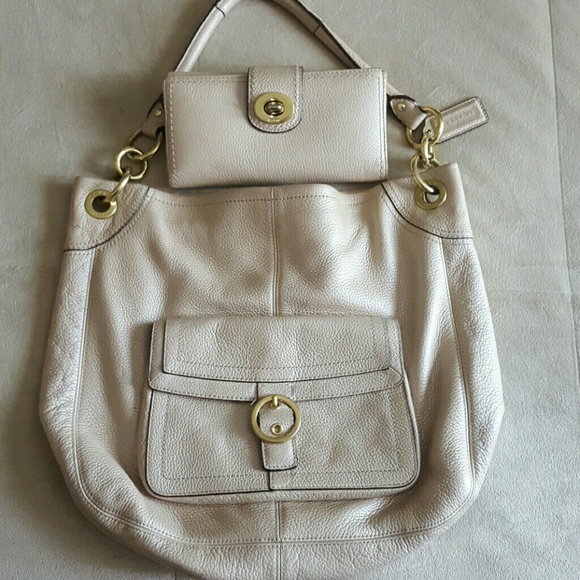 Coach bag and matching wallet