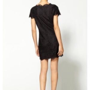 joie black lace dress.