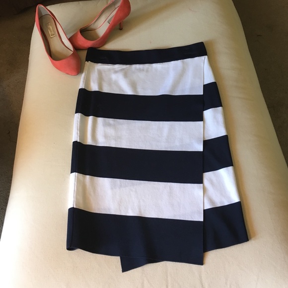 INC International Concepts Dresses & Skirts - NWOT INC BLUE & WHITE STRIPED SKIRT