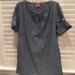 Denim, shift dress