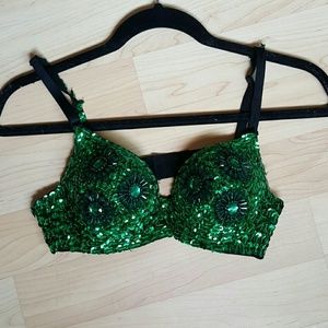Green Rave Bra