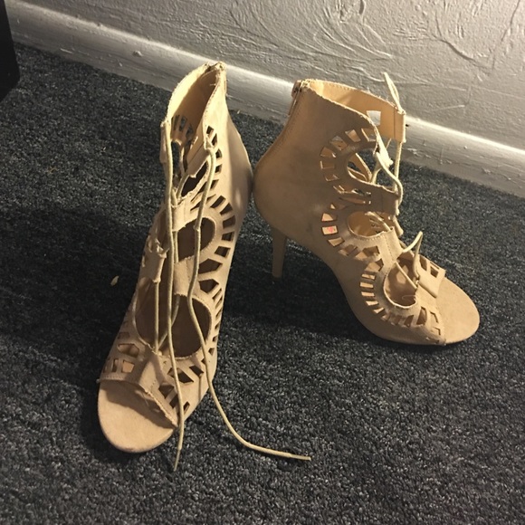 Just fab lace up heels