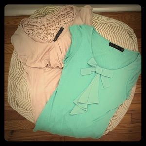 Two Short Sleeve Dressy Tees