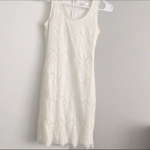 Adorable white lace dress