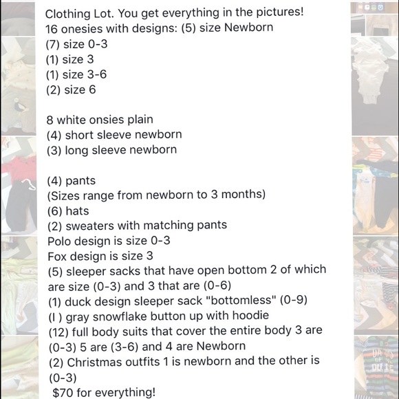 Clothing Lot for baby boy