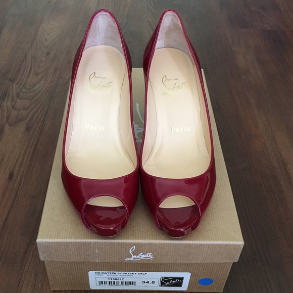 Christian Louboutin "No Matter" Peep Toe