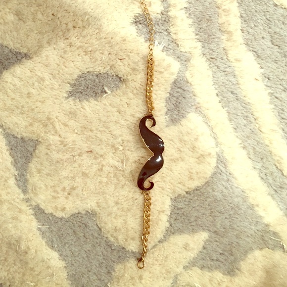 Mustache bracelet