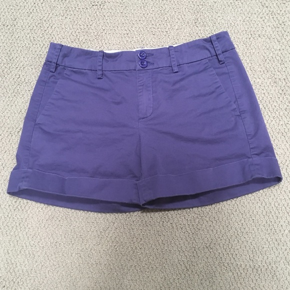 Anthropologie purple midi shorts
