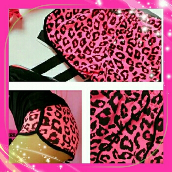 Retail Chic Pants - New!! Pink Leopard Shorts "Last Pair"