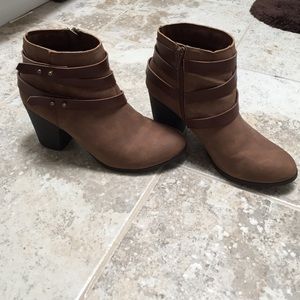 Brown booties